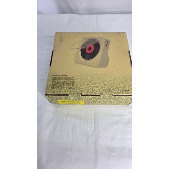 White Desktop Portable Bluetooth CD Player HiFi Sound Speakers Remote Control - Picture 11 of 14